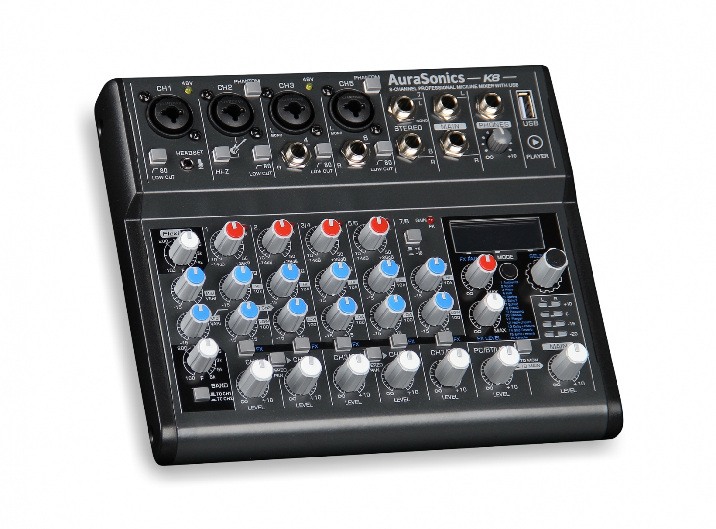 AuraSonics K8 компактный микшерный пульт в Карелии