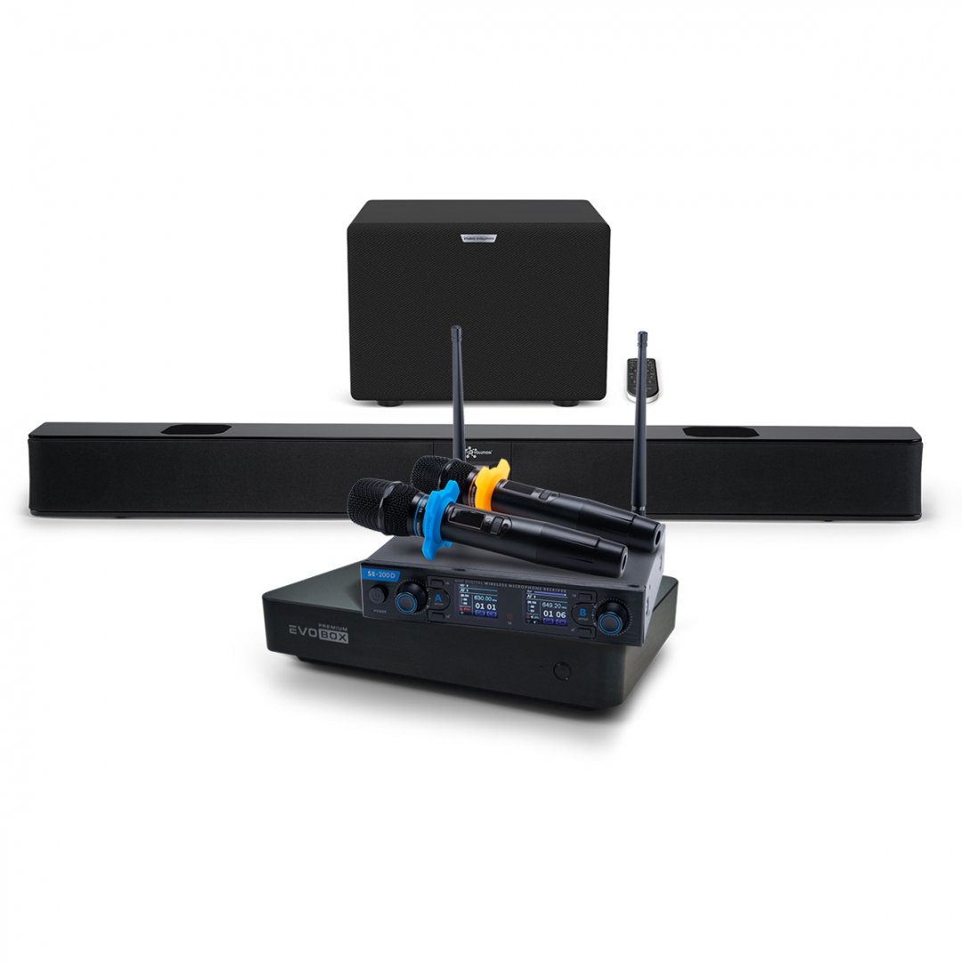 Hi-End караоке-система EVOBOX Premium + EvoSoundBar (саундбар с караоке) в Карелии