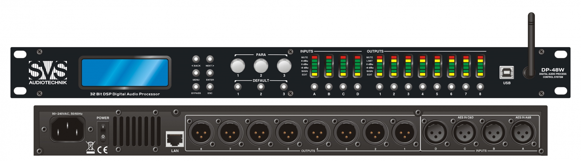 SVS Audiotechnik DP-48W Цифровой процессор: 4 входа 8 выходов в Карелии