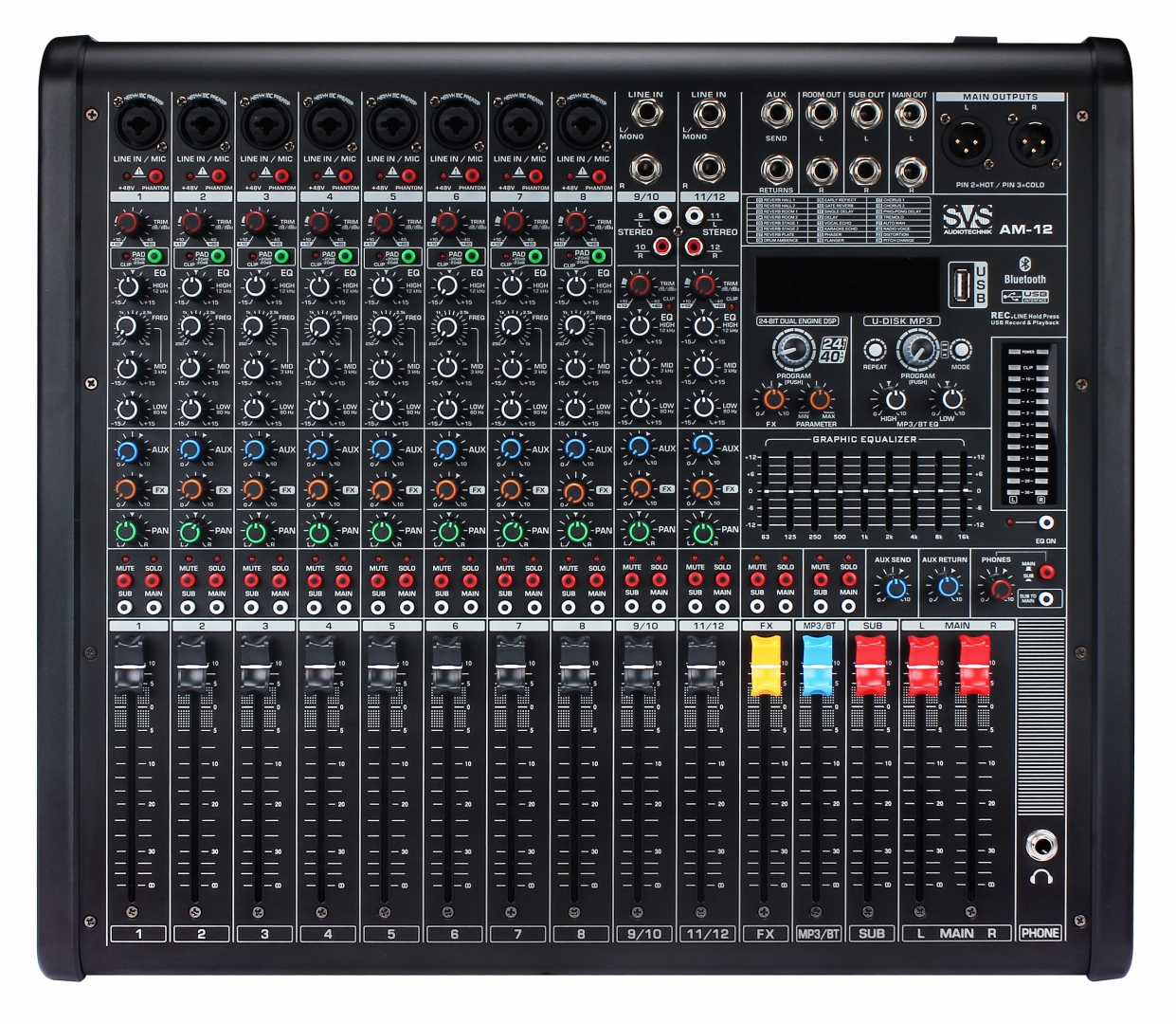 SVS Audiotechnik mixers AM-12 Микшерный пульт аналоговый, 12-канальный в Карелии